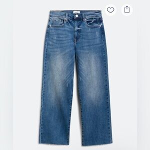 Pistola Jaylee High Rise Wide Leg Blue Jeans